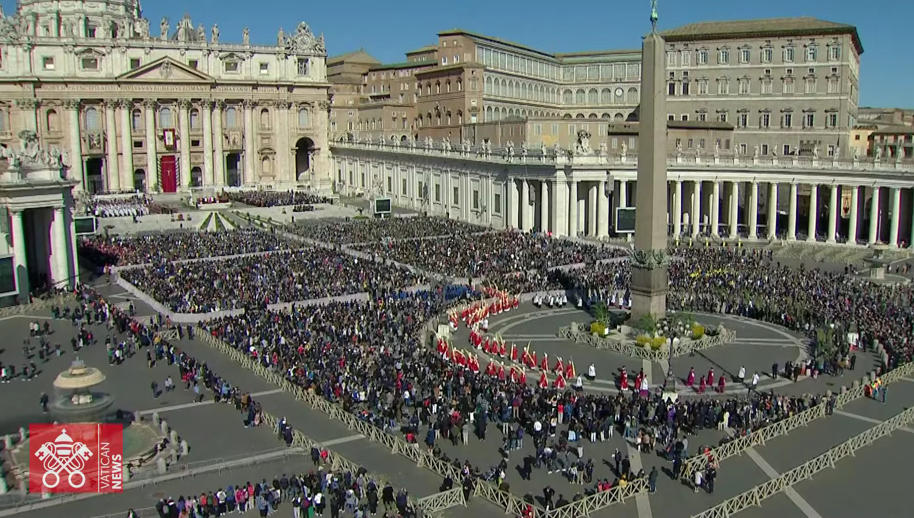 Ismét a Szent Péter téren mutatta be a virágvasárnapi szentmisét Ferenc pápa