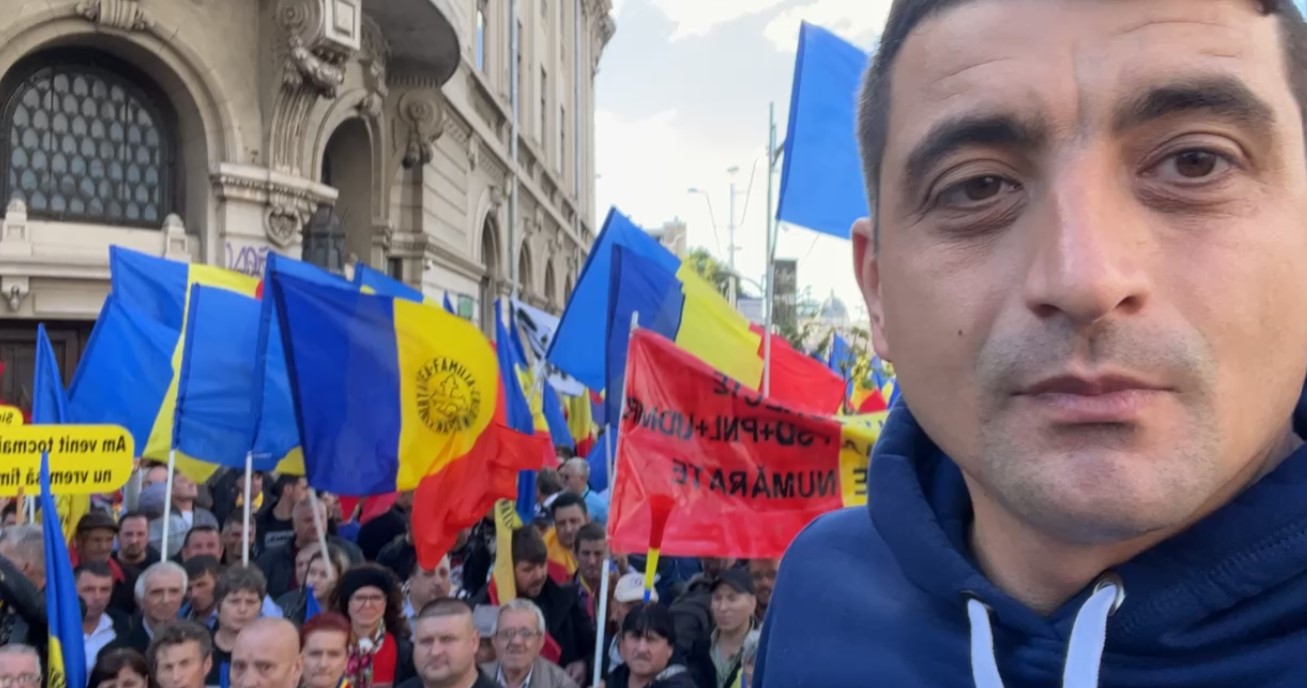 Megkezdődött az AUR által meghirdetett demonstráció Bukarestben