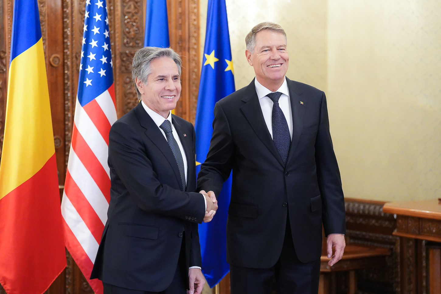 Antony Blinken amerikai külügyminisztert fogadta Klaus Iohannis