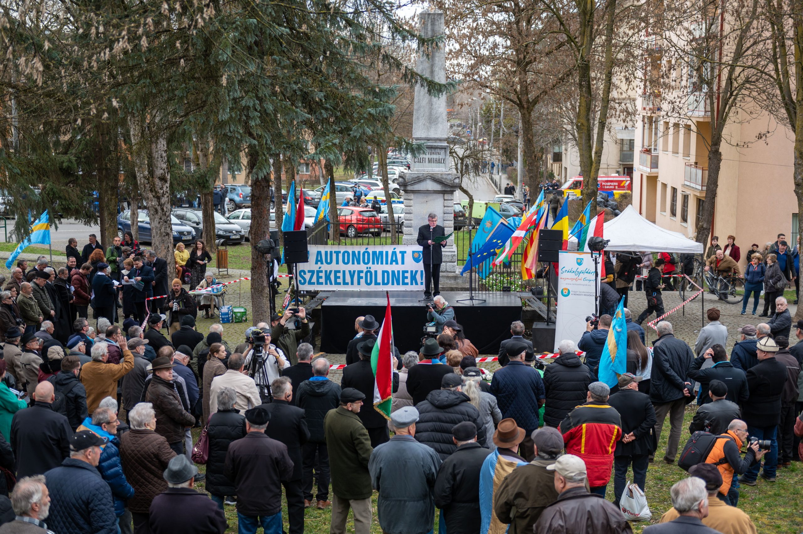 Alig félezren vettek részt a székely szabadság napján Marosvásárhelyen