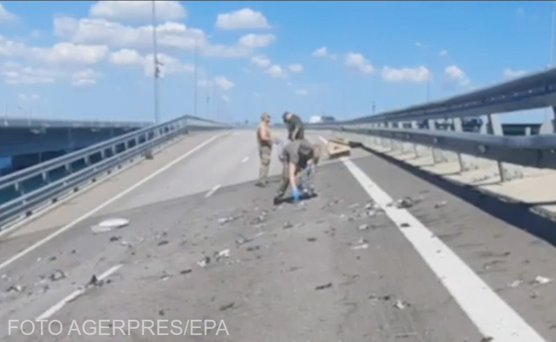 Légicsapások Ukrajnában – „bosszú a hídért”