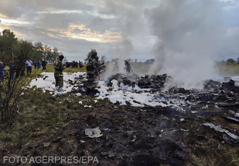 Orosz légügyi hatóság: Jegvenyij Prigozsin a lezuhant gépen volt