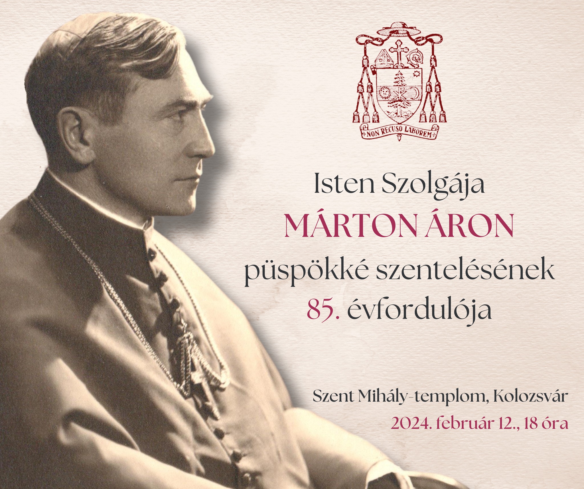Ünnepi misével emlékeznek Márton Áron püspökké szentelésének 85. évfordulójára