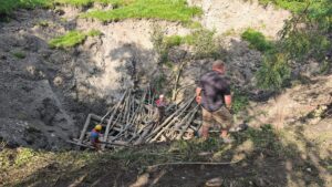 Megtámasztották a Rónaszéken kialakult krátert