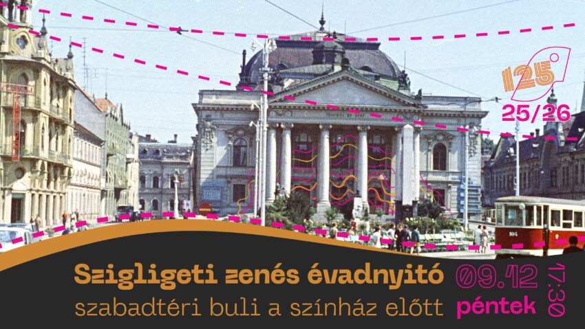 Az épület előtt indul a nagyváradi Szigligeti Színház ünnepi évada