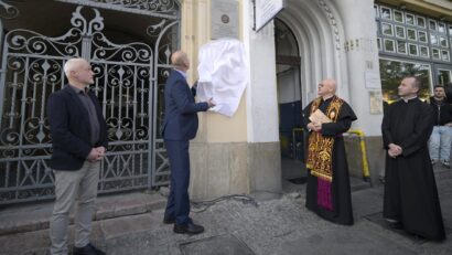 Emléktáblát avattak Fadrusz János tiszteletére Kolozsváron