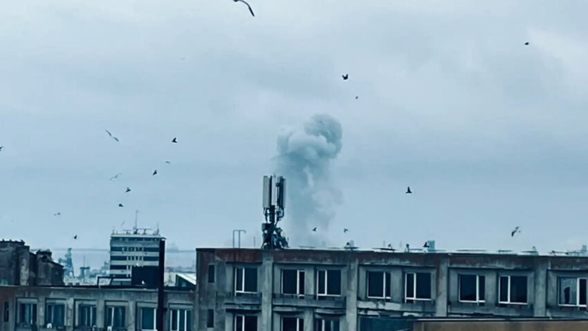 Tengeri drón robbant fel a konstancai kikötőben
