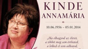 Kinde Annamáriára emlékeznek Nagyváradon